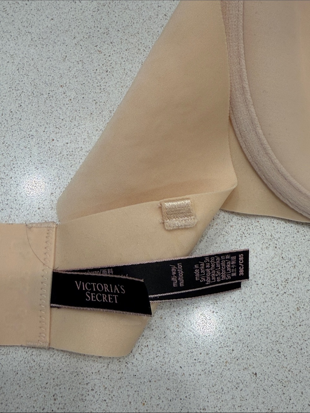 Victoria's Secret Strapless Nude Bandeau Bra - Light Beige - Picture 3 of 3
